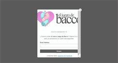 Desktop Screenshot of eljuegodebacco.com